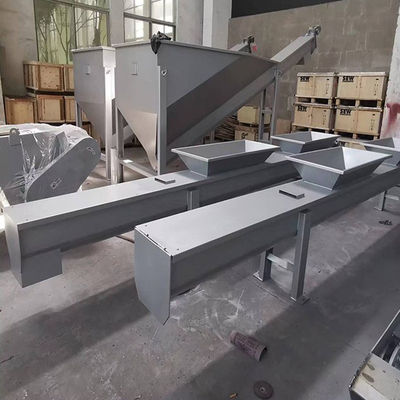 Băng tải trục vít xi măng SS hình chữ U không trục cho thức ăn chăn nuôi Vôi than nghiền thành bột