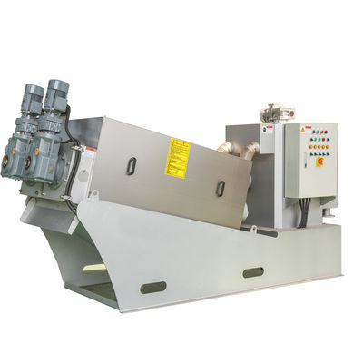 Máy khử nước bùn xoắn ốc 100m3/H Thiết bị xử lý bùn SUS316L