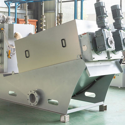 Máy khử nước bùn xoắn ốc 100m3/H Thiết bị xử lý bùn SUS316L