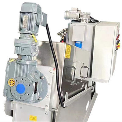 Hệ thống khử nước bùn xoắn ốc bằng thép không gỉ hoàn toàn tự động 2.23kw 380Volt