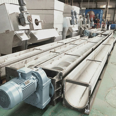 Máy băng tải trục vít không trục hình chữ U bằng thép không gỉ 304 Chiều dài 1 ~ 20m