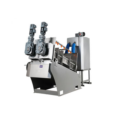 Máy ép bùn trục vít 90-150kg / H cho nhà máy in và nhuộm