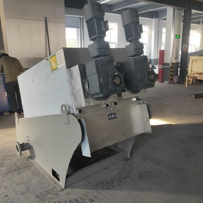 Máy ép bùn trục vít 90-150kg / H cho nhà máy in và nhuộm