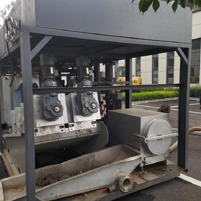 Máy ép bùn trục vít 90-150kg / H cho nhà máy in và nhuộm