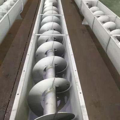 Băng tải trục vít không trục 1-40m Băng tải trục vít Auger để vận chuyển bùn thải dầu