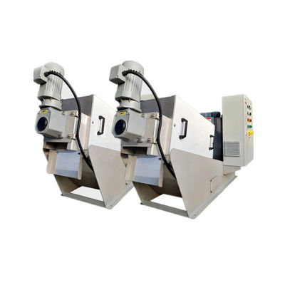 Máy ép bùn trục vít SS304 / 316 Máy chạy tự động 2.25kw