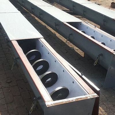 Chiều dài 1 ~ 100m Băng tải trục vít không trục bằng thép carbon tự động cho bột hạt xi măng