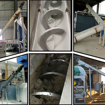 Tùy chỉnh Băng tải trục vít không trục 304SS Băng tải xoắn ốc không trục