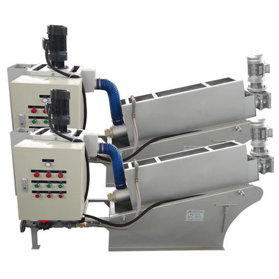 Máy ép trục vít SS304 Máy khử nước bùn Máy xử lý bùn 1-500m3 / H