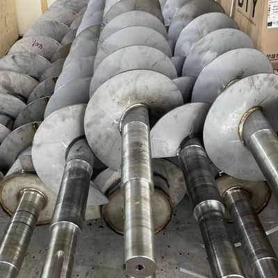 Băng tải trục vít không trục bằng thép carbon 50m3/H Băng tải xoắn ốc bằng thép không gỉ tự động