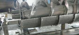 Bộ lọc ép trục vít 1,2m3 / h, Máy ép trục vít bùn 200mm