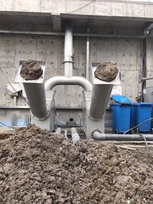 Bộ lọc ép trục vít 1,2m3 / h, Máy ép trục vít bùn 200mm
