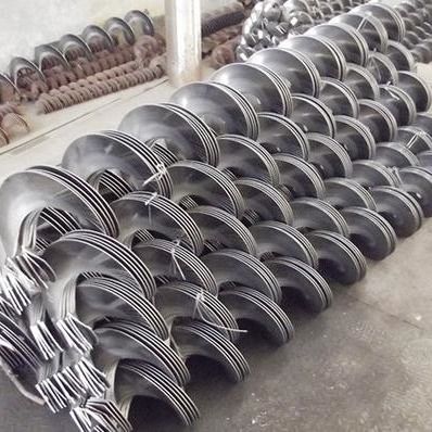 Băng tải trục vít màu trắng kẽm, Băng tải trục vít 250mm Silo