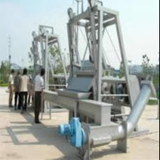 Máy ép bùn 400mm, Máy ép trục vít ngang bằng thép không gỉ