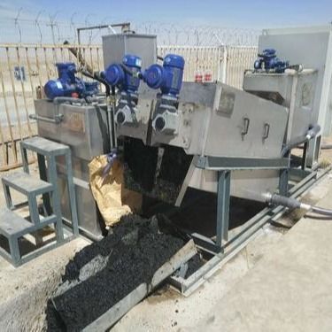 Máy khử nước bùn bằng thép carbon, Máy ép trục vít đa đĩa 0,3Kw