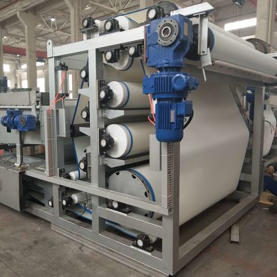 Thiết bị khử nước bùn bằng thép không gỉ, Xử lý nước thải máy ép đai 10m3 / h