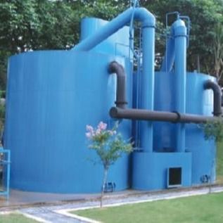 Bộ lọc không trọng lực tự động màu xanh lam để xử lý nước thải