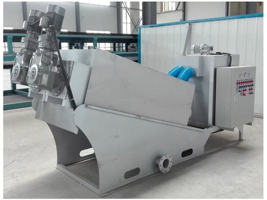 Thiết bị khử nước bùn trục vít xếp chồng lên nhau Hai động cơ 200mm