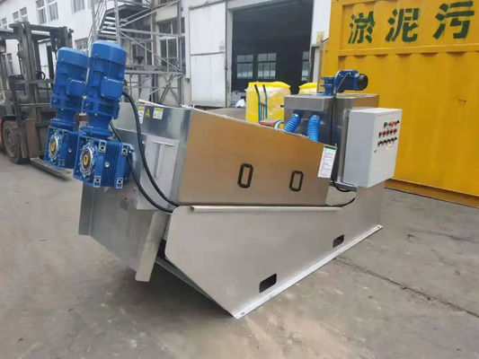 Hệ thống làm dày bùn tự làm sạch Máy ép khử nước bùn Volute